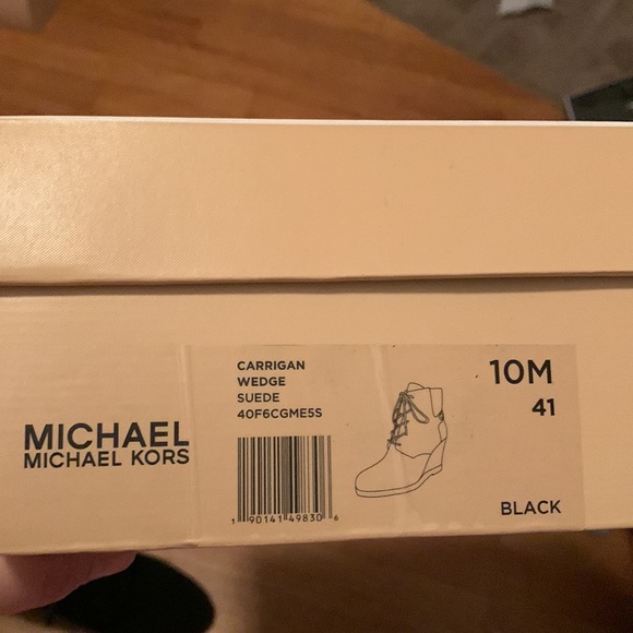 Michael Michael Kors Suede Wedge Booties - Picture 11 of 11